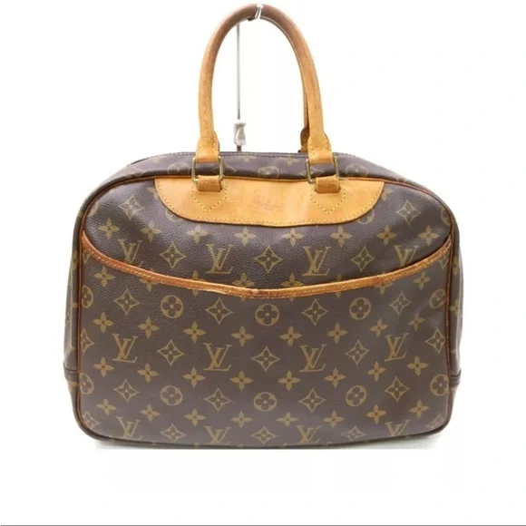 Authentic Louis Vuitton LV Hand Bag Deauville Browns Monogram - Picture 8 of 13